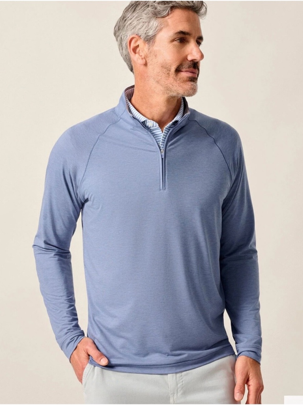 NWT JOHNNIE-O- Freeborne Performance 1/4 Zip Pullover Verbena Size L